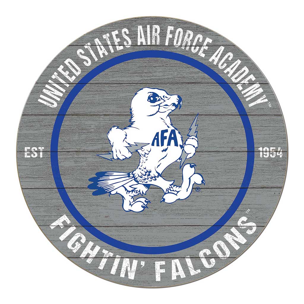 20x20 Weathered Colored Circle Air Force Academy Falcons
