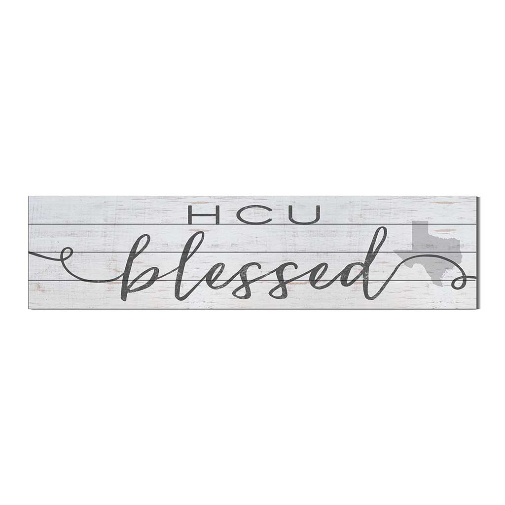 40x10 Sign Blessed Houston Christian Huskies