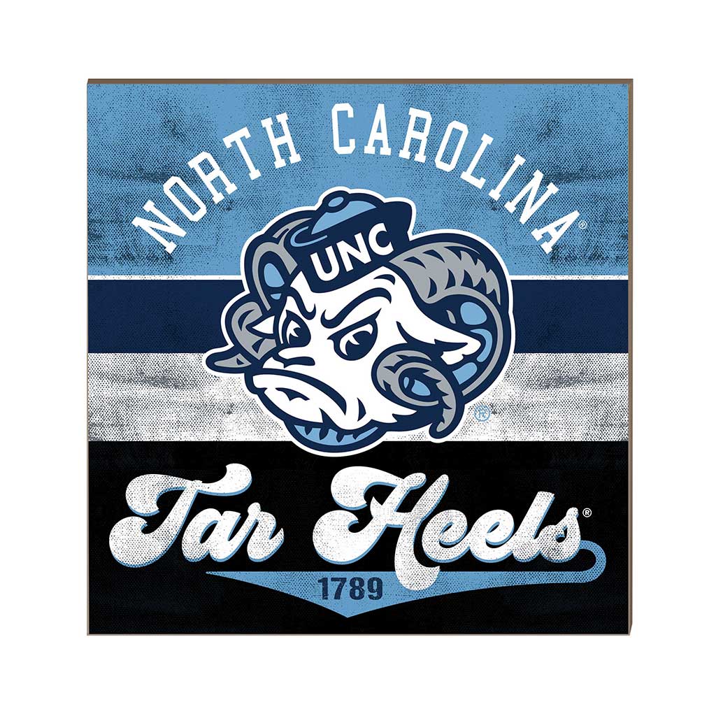 10x10 Retro Multi Color Sign North Carolina (Chapel Hill) Tar Heels
