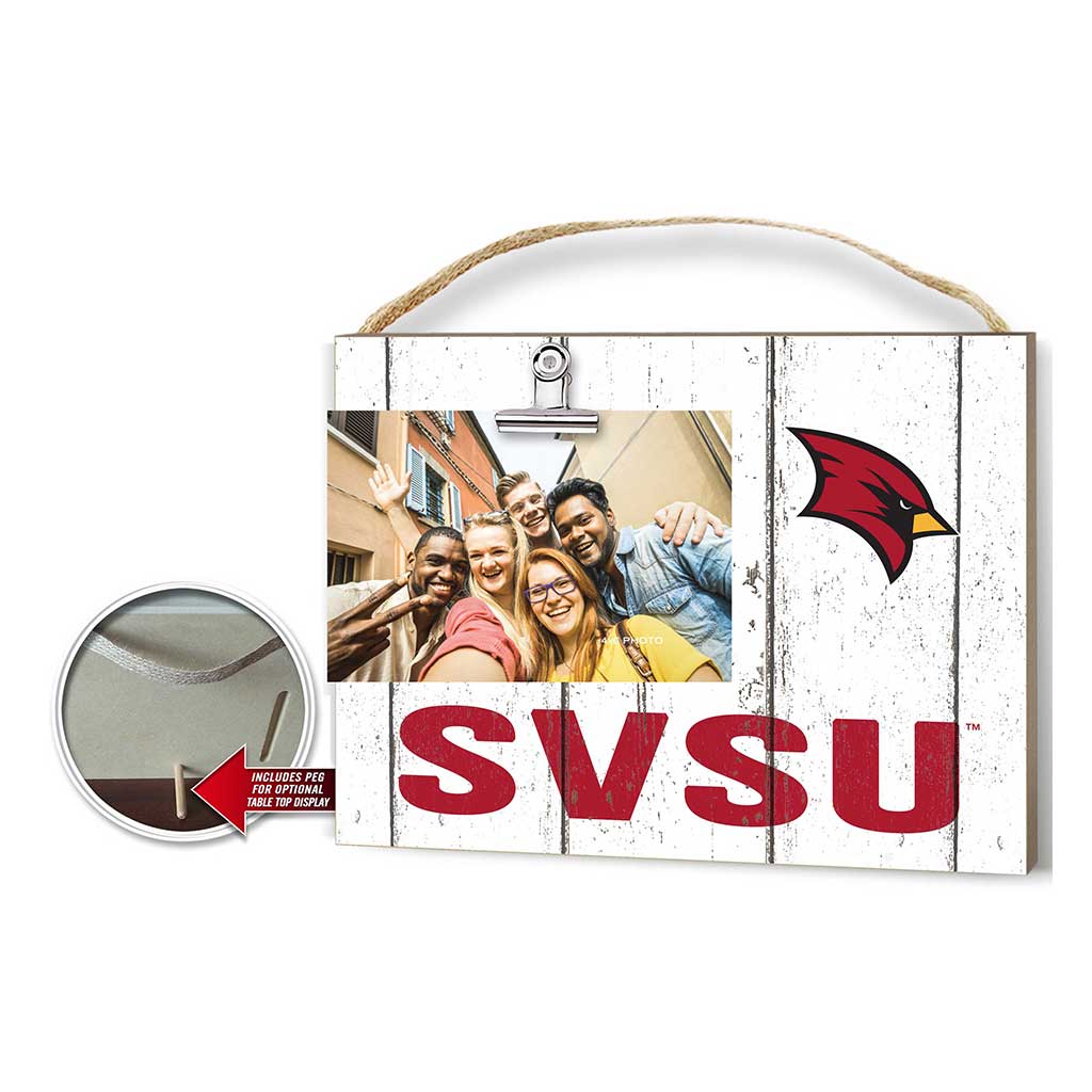 Clip It Weathered Logo Photo Frame Saginaw Valley State University Cardinals
