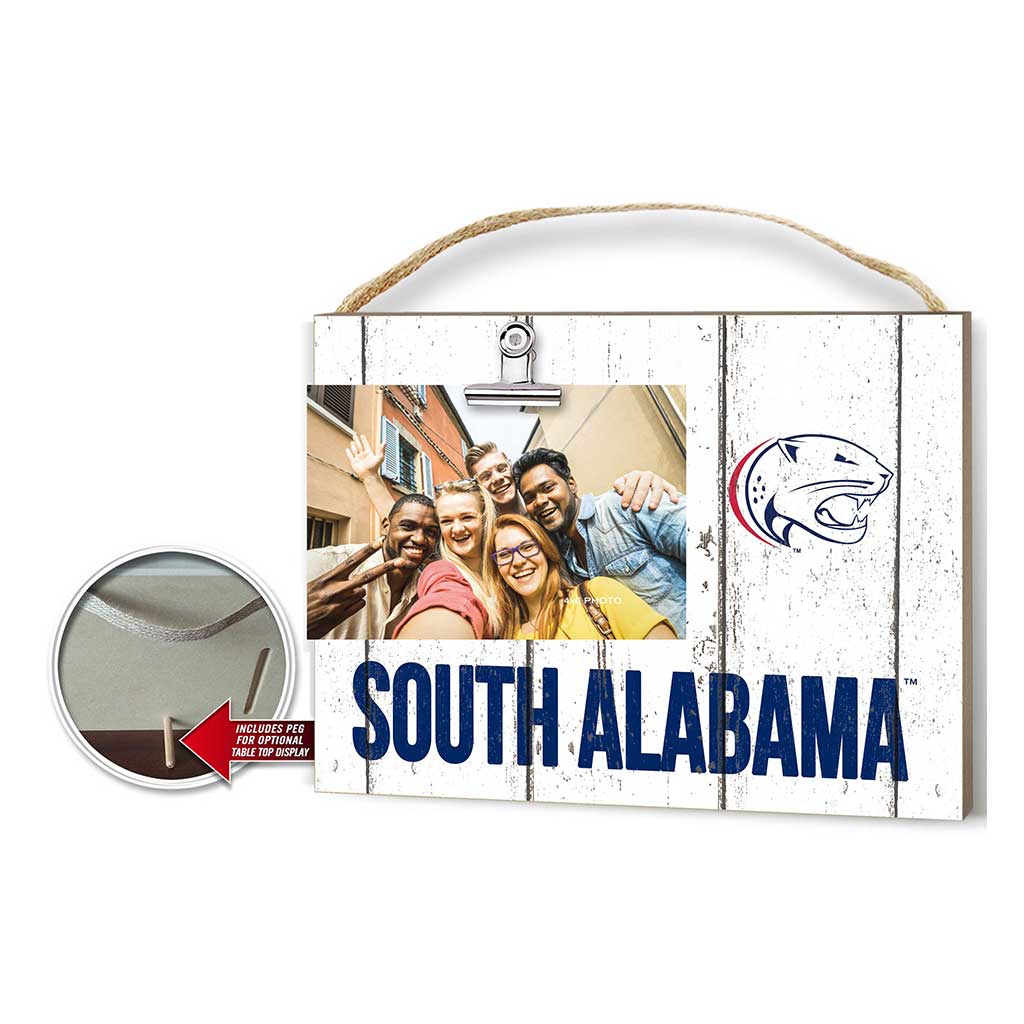 Clip It Weathered Logo Photo Frame University of Southern Alabama Jaguars