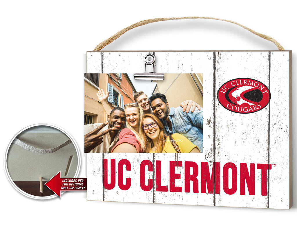 Clip It Weathered Logo Photo Frame University of Cincinnati Clermont Cougars