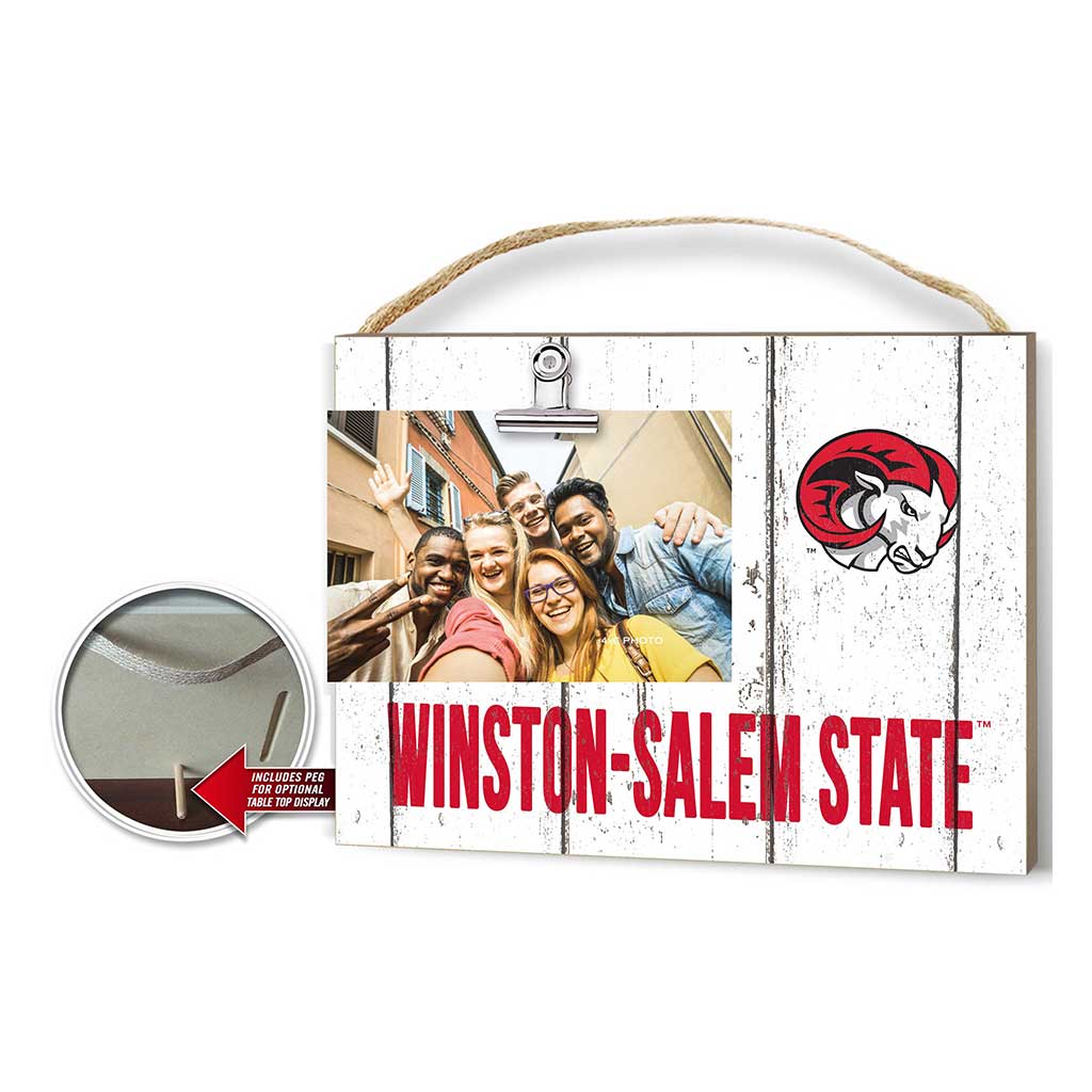 Clip It Weathered Logo Photo Frame Winston-Salem State Rams
