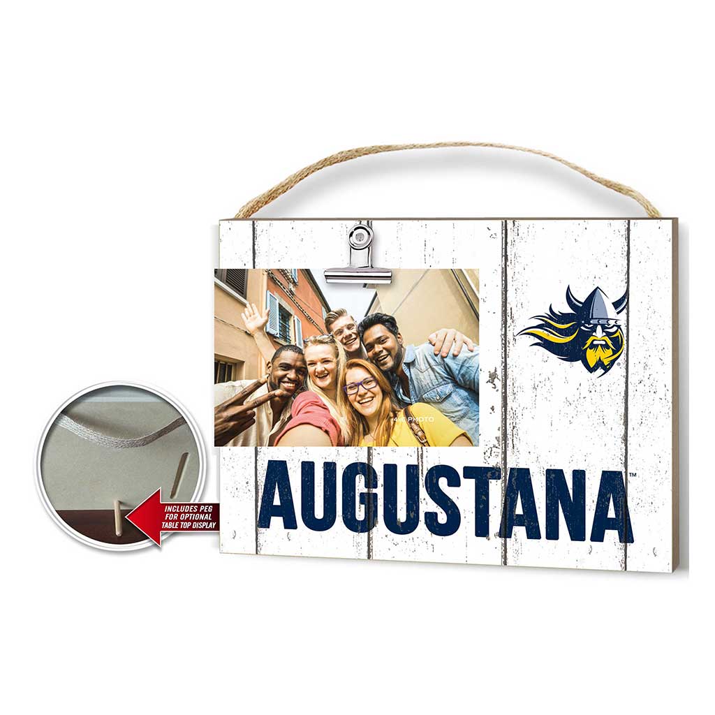 Clip It Weathered Logo Photo Frame Augustana College Vikings