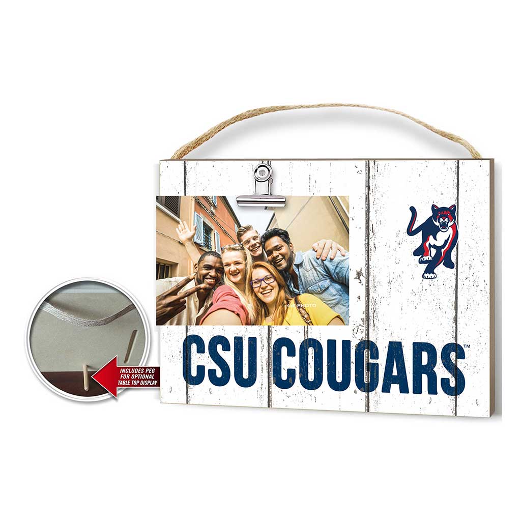 Clip It Weathered Logo Photo Frame Columbus State University Cougars