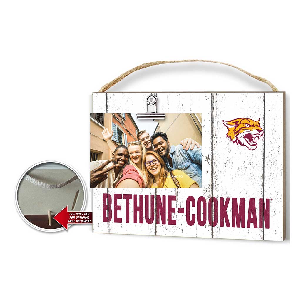 Clip It Weathered Logo Photo Frame Bethune-Cookman Wildcats