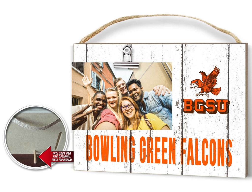 Clip It Weathered Logo Photo Frame Bowling Green Falcons Vault Logo
