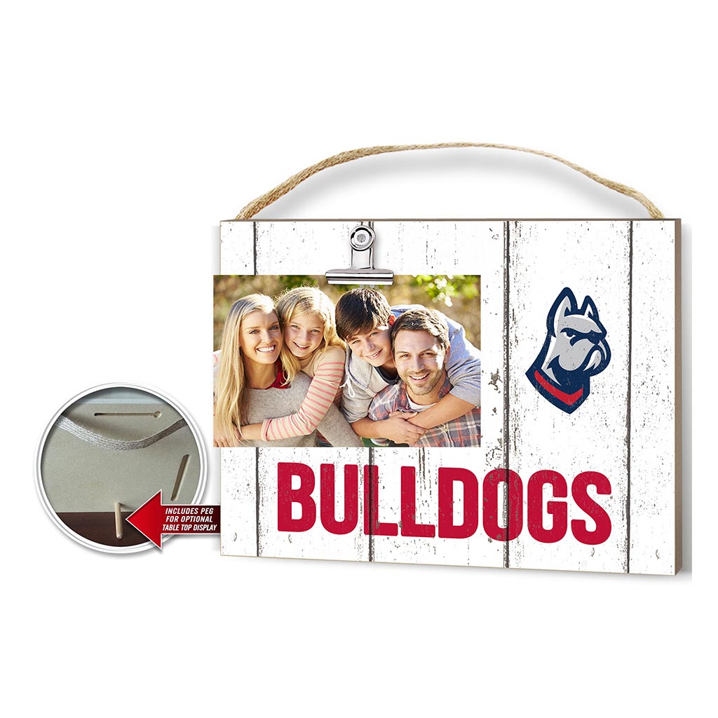 Clip It Weathered Logo Photo Frame DeSales Bulldogs