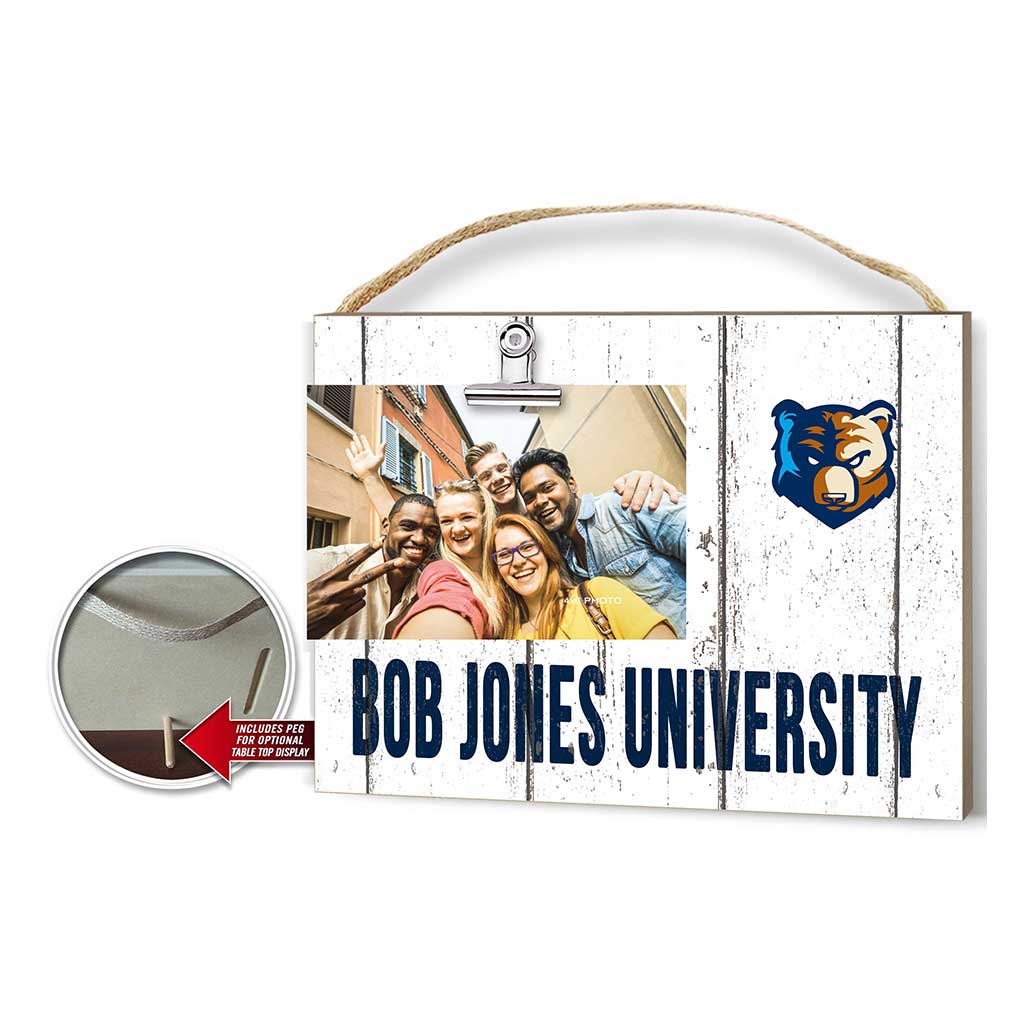Clip It Weathered Logo Photo Frame Bob Jones University Bruins