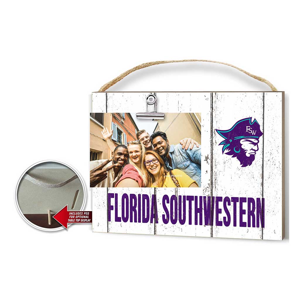 Clip It Weathered Logo Photo Frame Florida Southwestern State Buccaneers