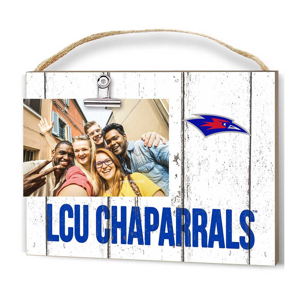 Clip It Weathered Logo Photo Frame Lubbock Christian Chaparrals