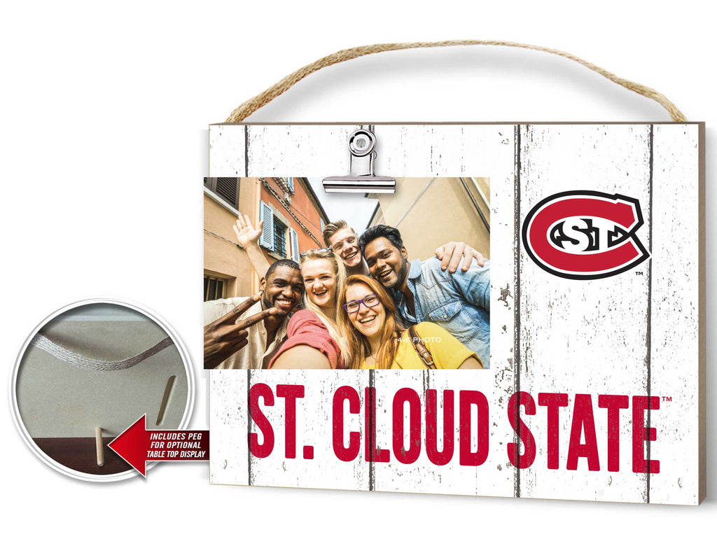 Clip It Weathered Logo Photo Frame St. Cloud State Huskies