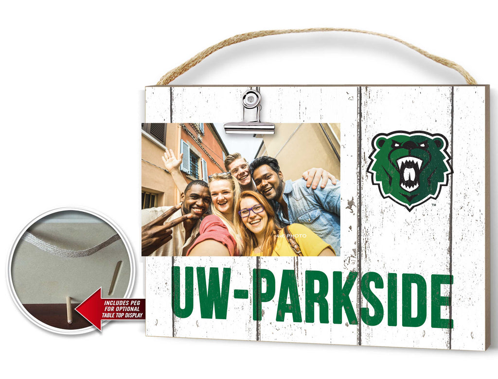 Clip It Weathered Logo Photo Frame University of Wisconsin Parkside Rangers