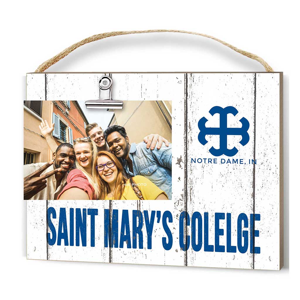 Clip It Weathered Logo Photo Frame Saint Mary's College Belles
