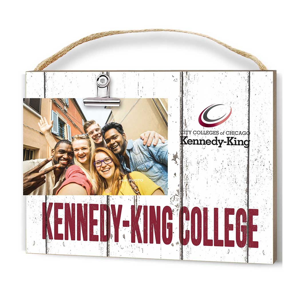 Clip It Weathered Logo Photo Frame Kennedy King College StatesMen