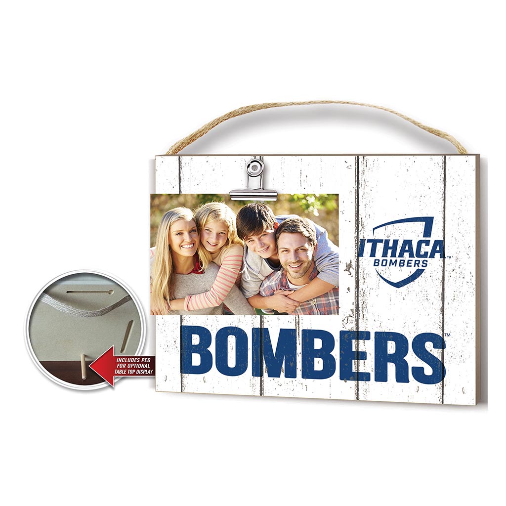 Clip It Weathered Logo Photo Frame Ithaca College Bombers
