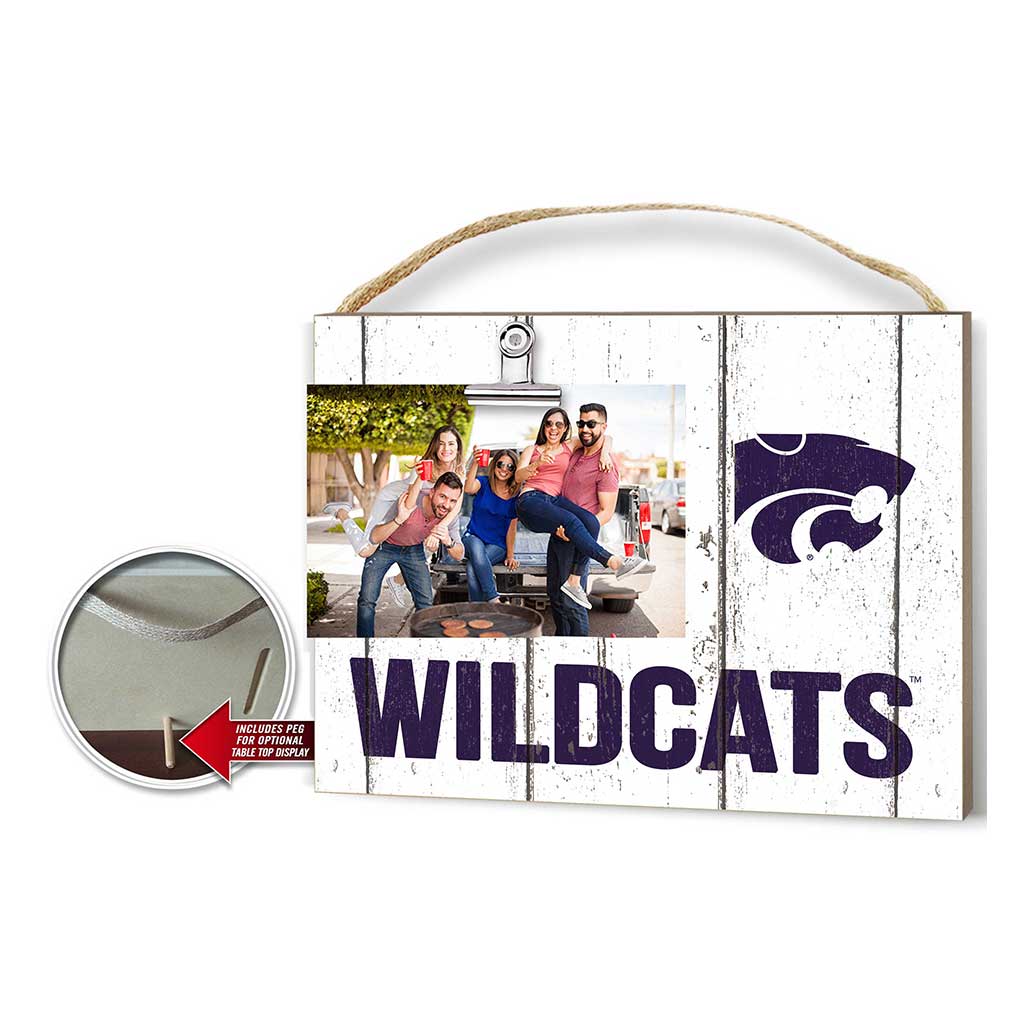 Clip It Weathered Logo Photo Frame Kansas State Wildcats