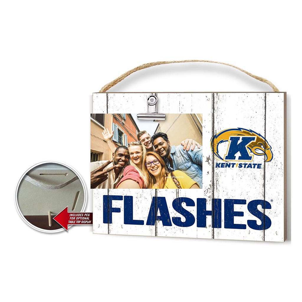 Clip It Weathered Logo Photo Frame Kent State Golden Flashes