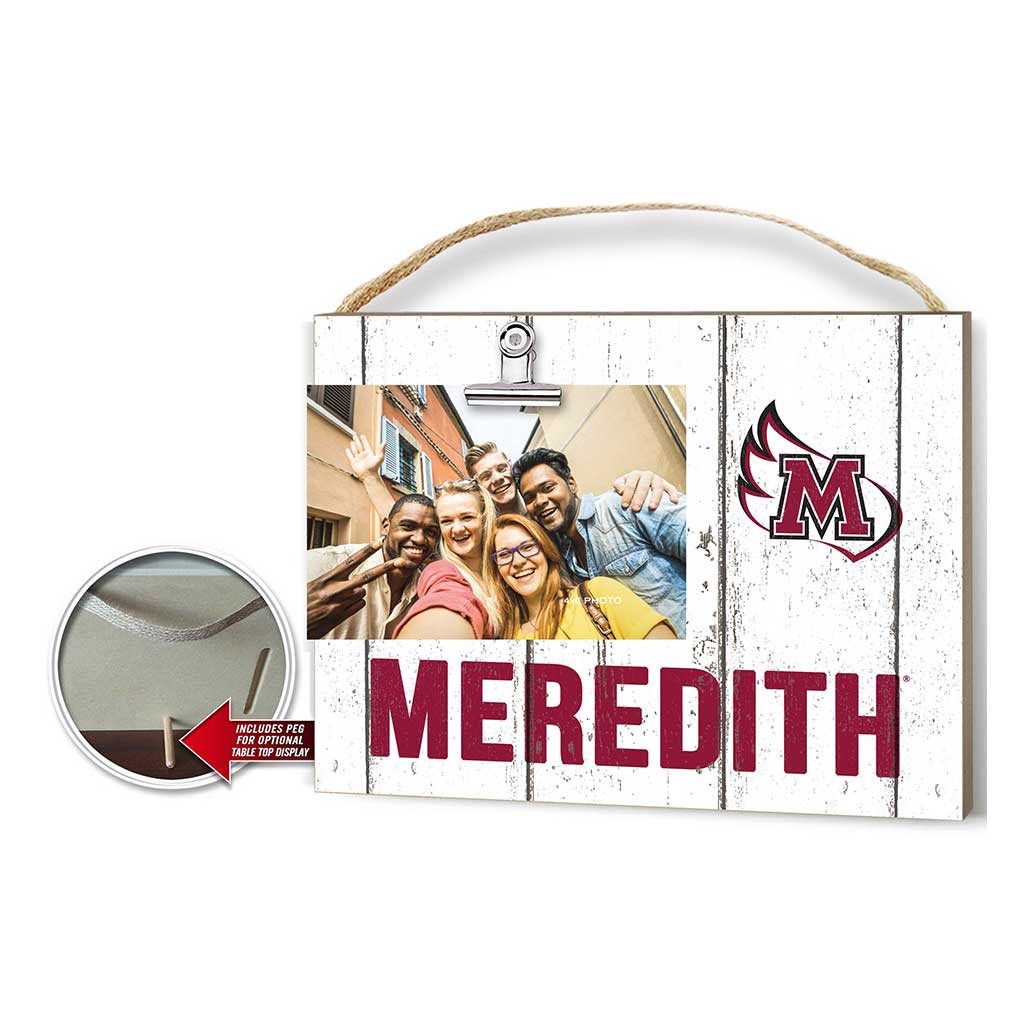 Clip It Weathered Logo Photo Frame Meredith College Avenging Angels