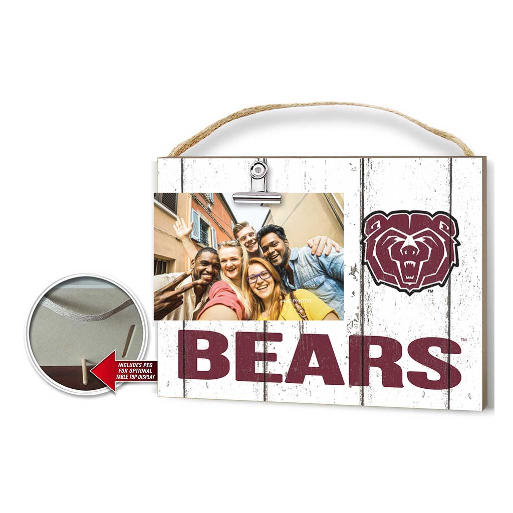 Clip It Weathered Logo Photo Frame Missouri State Bears