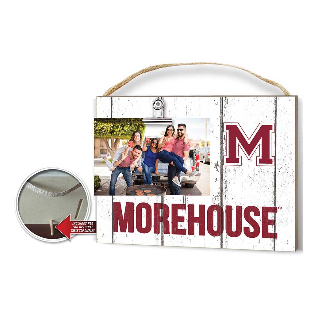 Clip It Weathered Logo Photo Frame Morehouse College Maroon Tigers