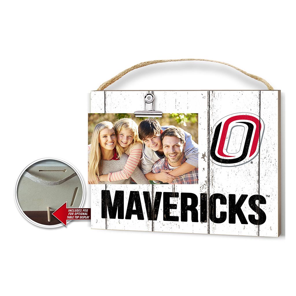 Clip It Weathered Logo Photo Frame Nebraska at Omaha Mavericks