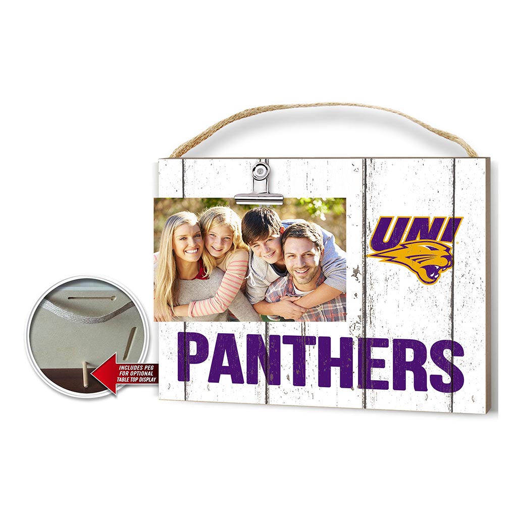Clip It Weathered Logo Photo Frame Northern Iowa Panthers