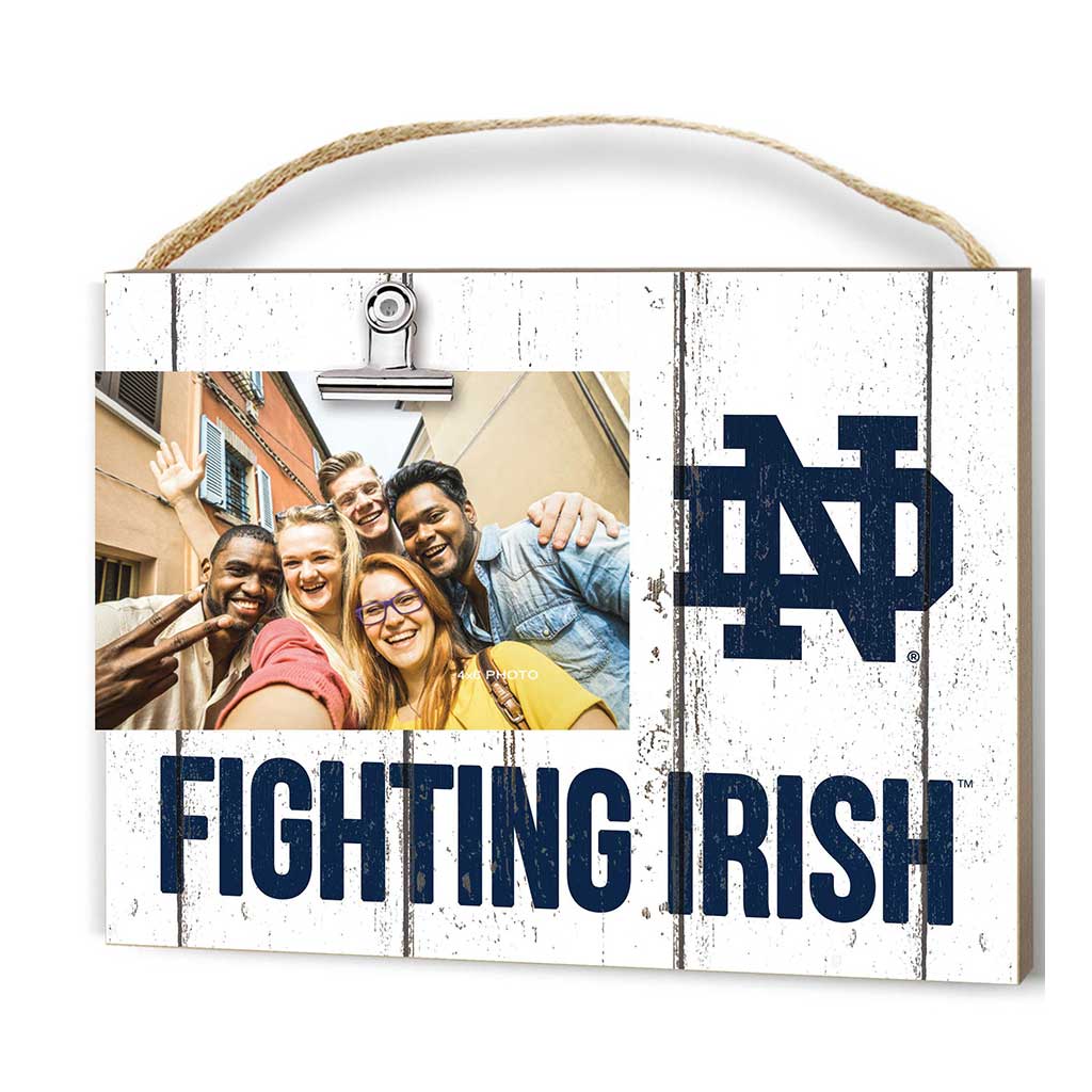 Clip It Weathered Logo Photo Frame Notre Dame Fighting Irish