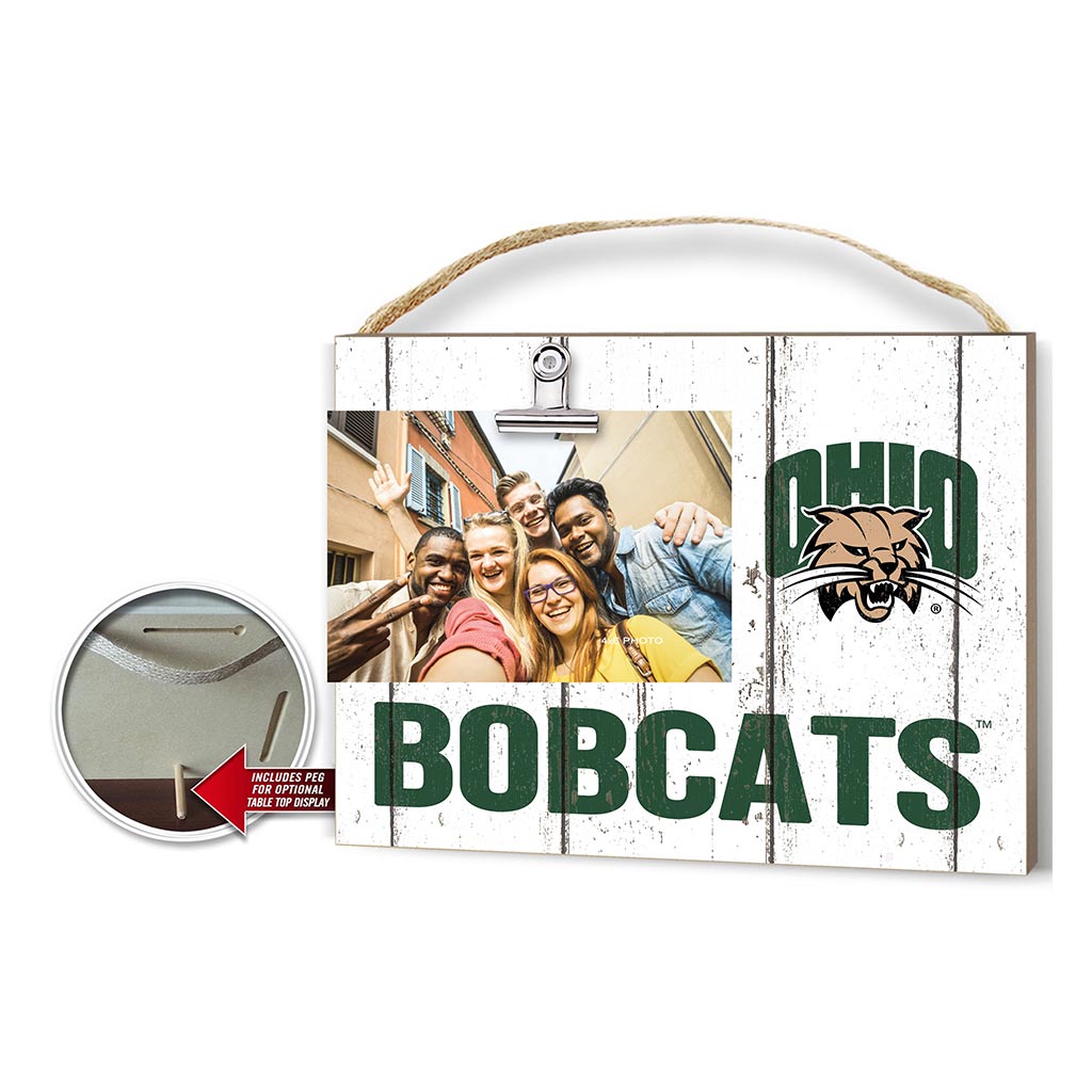 Clip It Weathered Logo Photo Frame Ohio Univ Bobcats