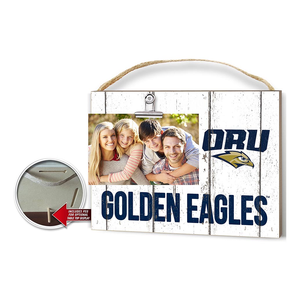 Clip It Weathered Logo Photo Frame Oral Roberts Golden Eagles
