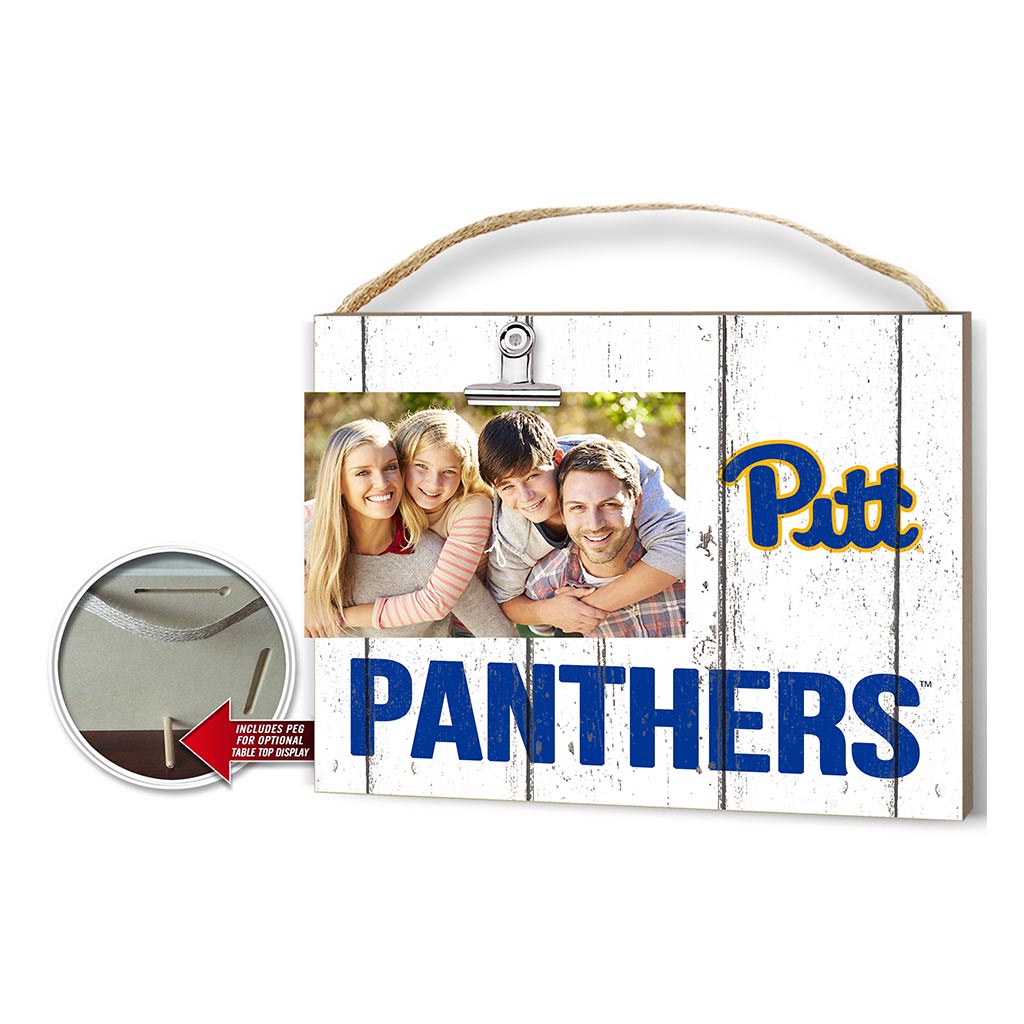 Clip It Weathered Logo Photo Frame Pittsburgh Panthers