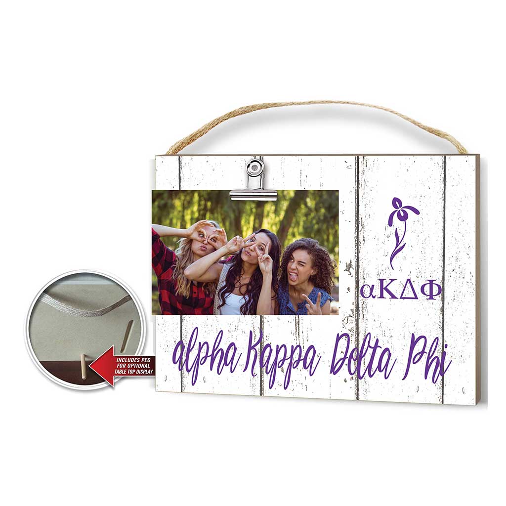 Clip It Weathered Logo Photo Frame Greek-Alpha Kappa Delta Phi