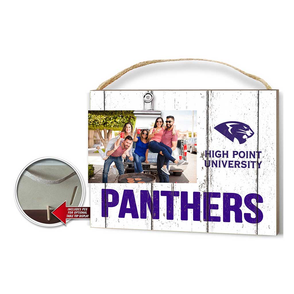 Clip It Weathered Logo Photo Frame High Point Panthers