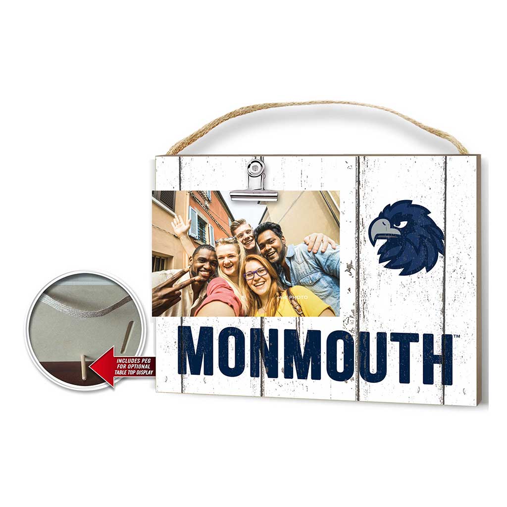 Clip It Weathered Logo Photo Frame Monmouth Hawks