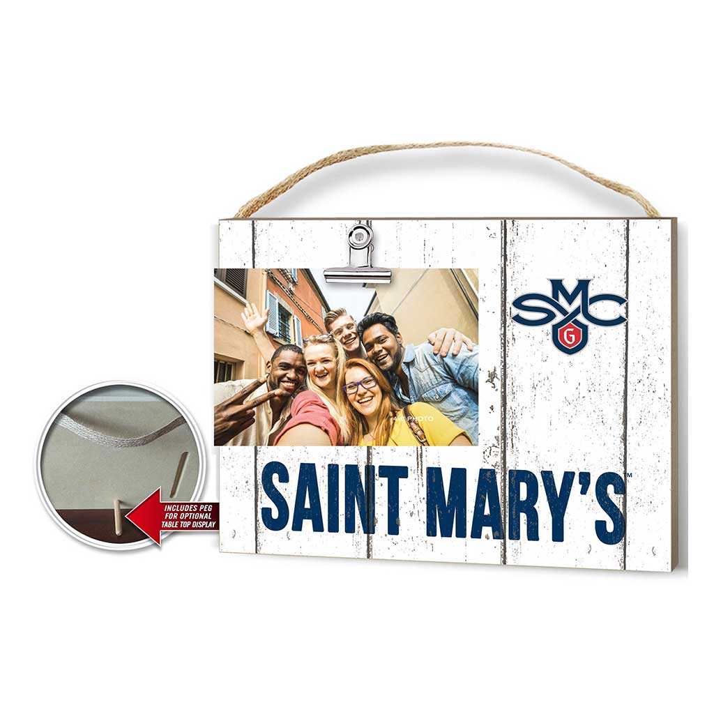 Clip It Weathered Logo Photo Frame Saint Mary's College of California Gaels