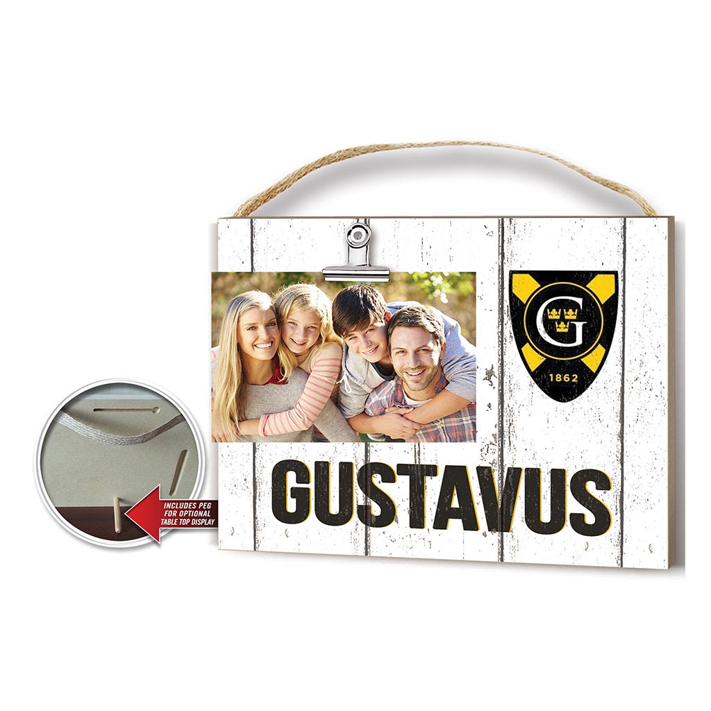 Clip It Weathered Logo Photo Frame Gustavus Adolphus College Golden Gusties