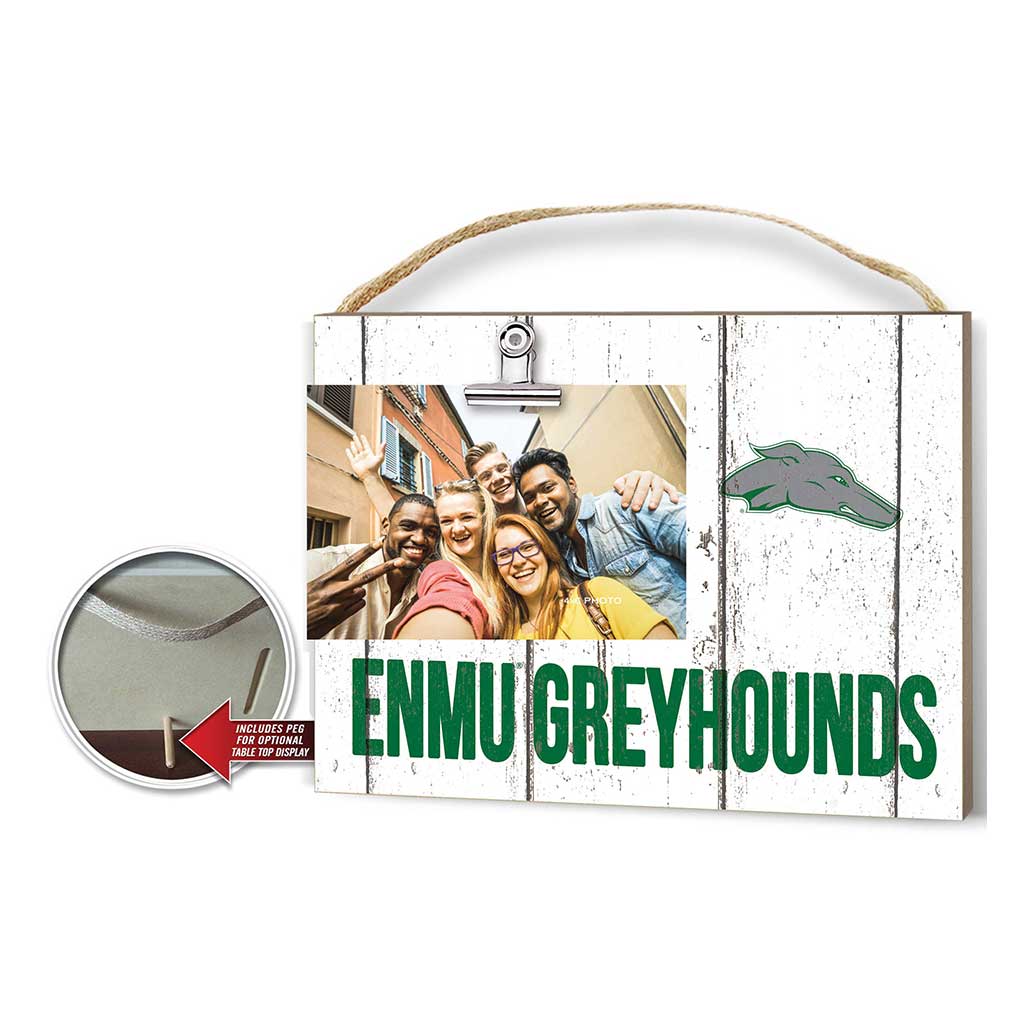 Clip It Weathered Logo Photo Frame Eastern New Mexico Greyhounds