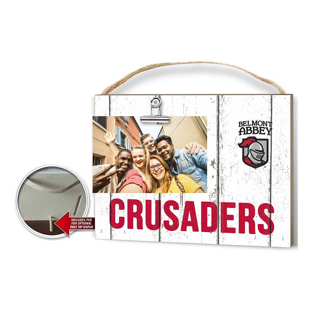 Clip It Weathered Logo Photo Frame Belmont Abbey College CRUSADERS
