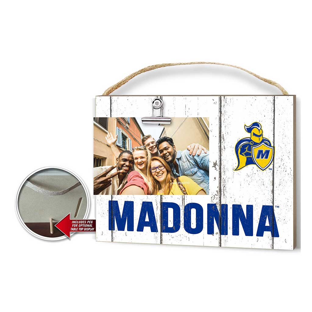 Clip It Weathered Logo Photo Frame Madonna University CRUSADERS
