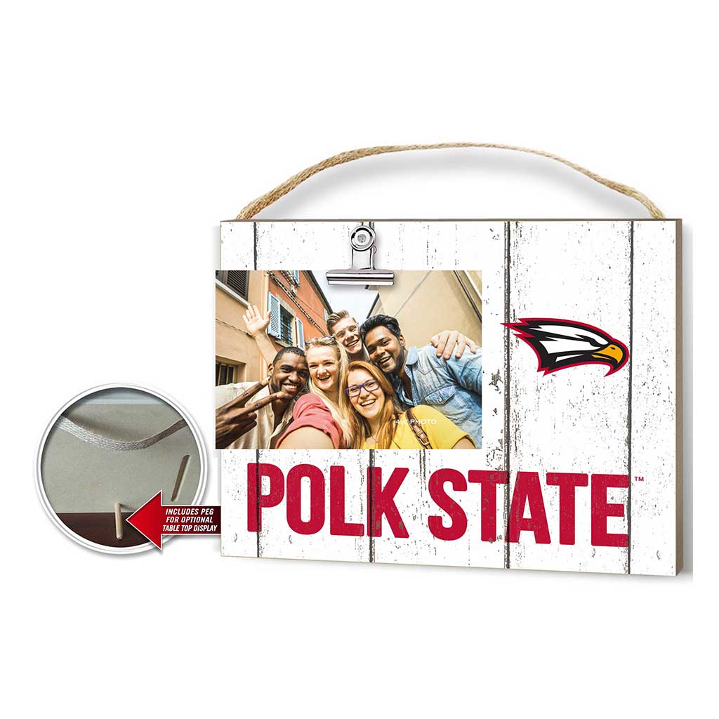 Clip It Weathered Logo Photo Frame Polk State College Eagles