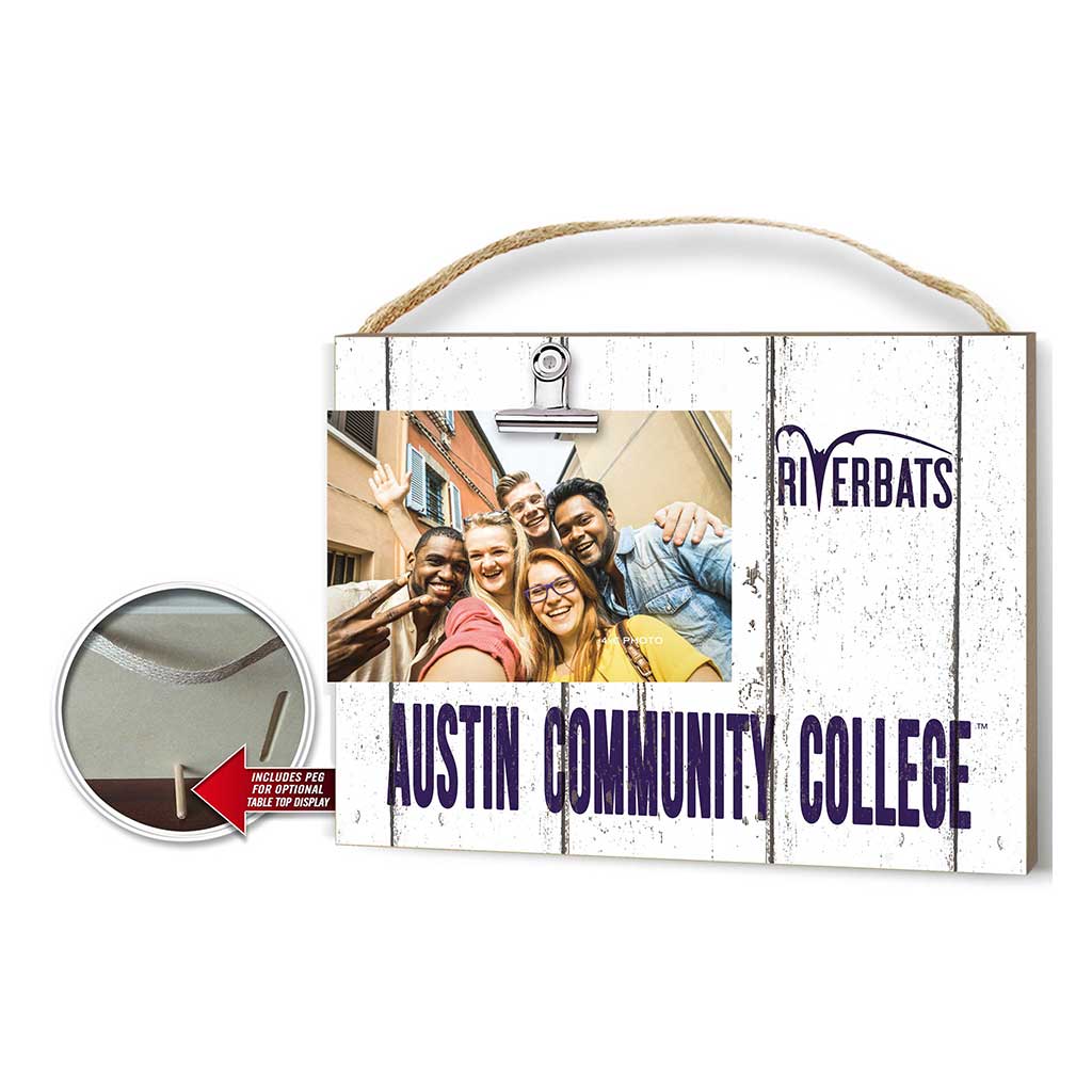 Clip It Weathered Logo Photo Frame Austin Community College Riverbats