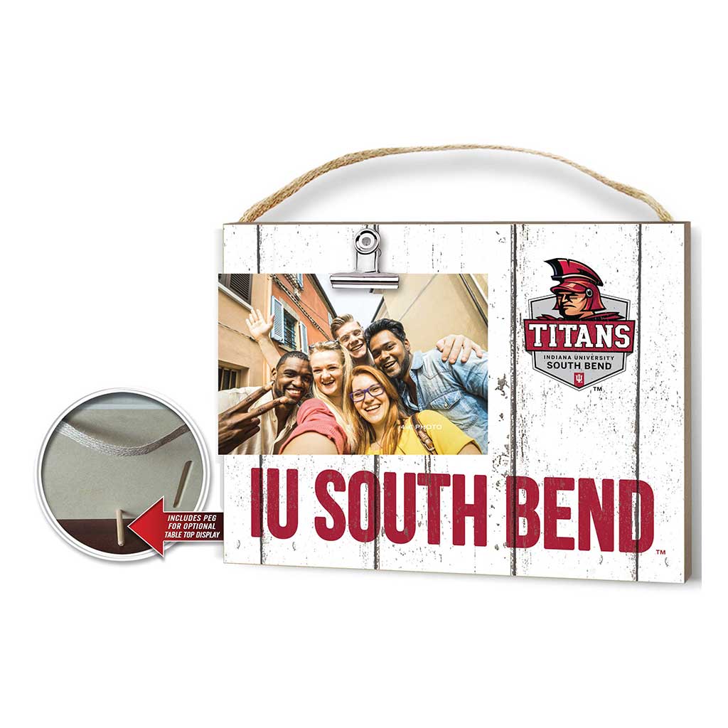Clip It Weathered Logo Photo Frame Indiana University South Bend Titans