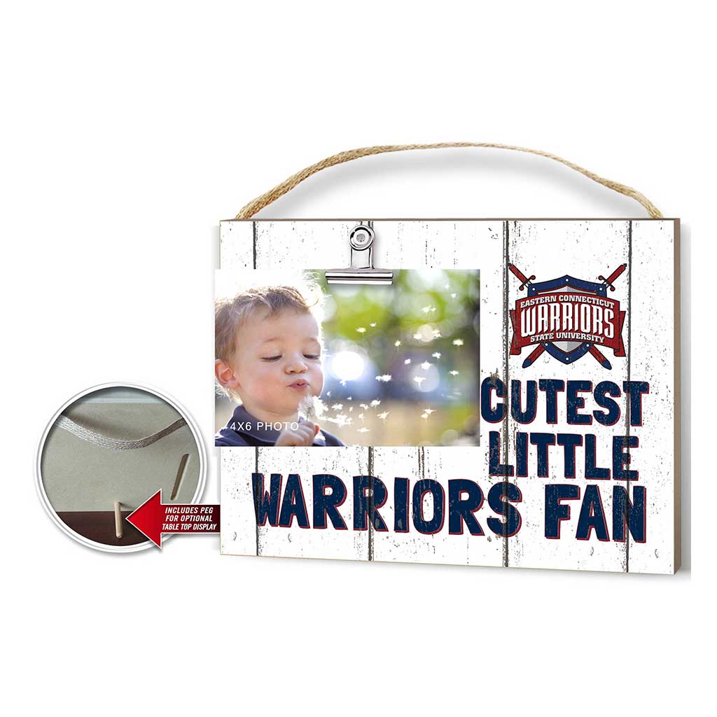 Cutest Little Weathered Logo Clip Photo Frame Eastern Connecticut State University Warriors