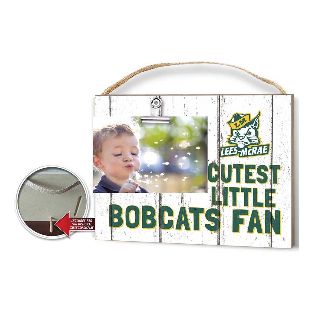 Cutest Little Weathered Logo Clip Photo Frame Lees-McRae College Bobcats