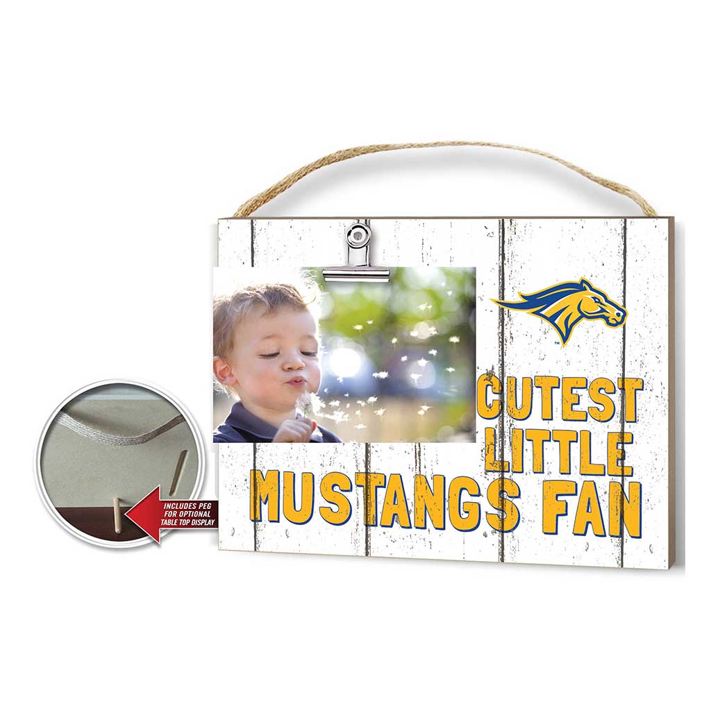 Cutest Little Weathered Logo Clip Photo Frame Monroe College Mustangs