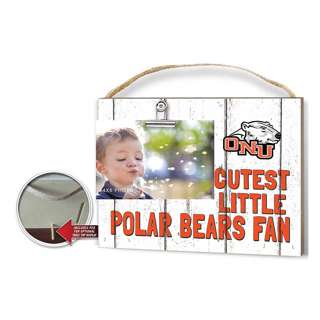 Cutest Little Weathered Logo Clip Photo Frame Ohio Northern University Polar Bears