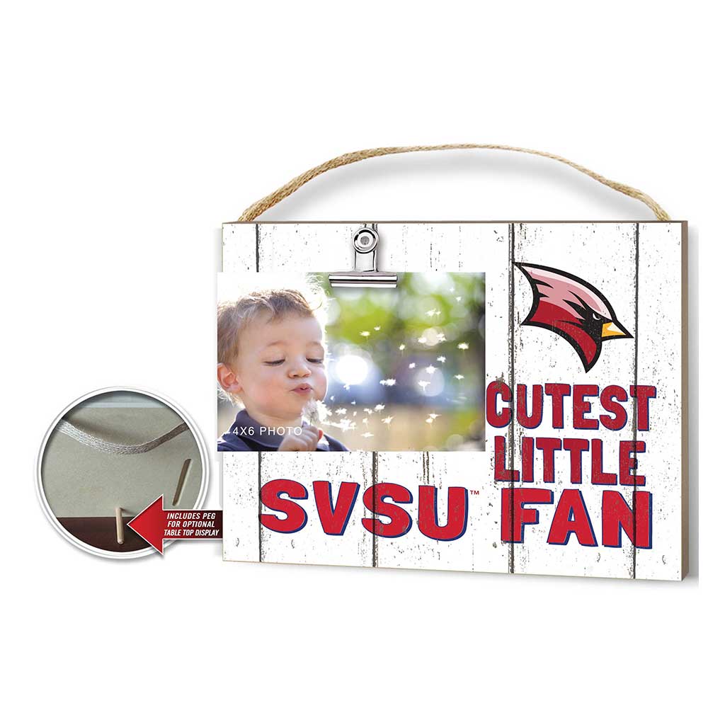 Cutest Little Weathered Logo Clip Photo Frame Saginaw Valley State University Cardinals