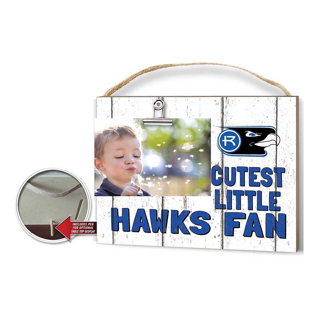 Cutest Little Weathered Logo Clip Photo Frame Rockhurst University Hawks