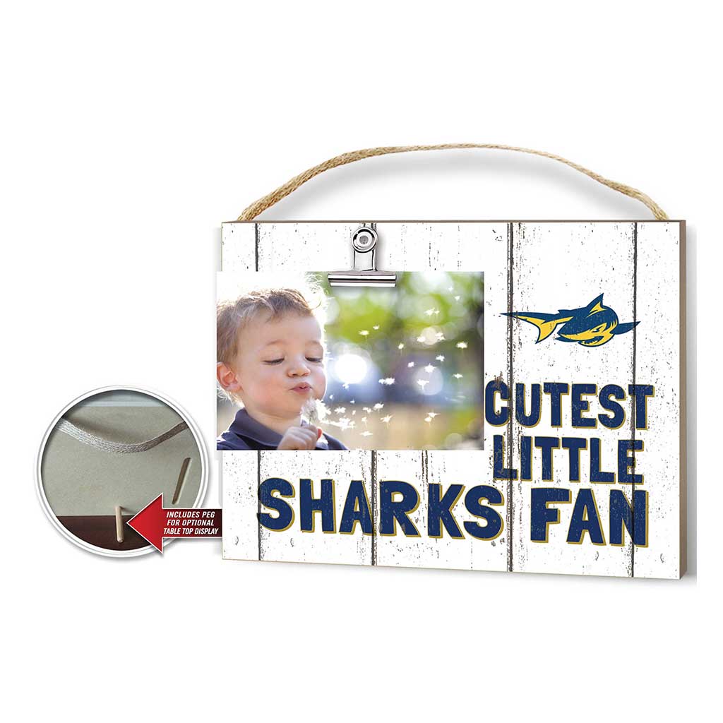 Cutest Little Weathered Logo Clip Photo Frame Simmons College Sharks