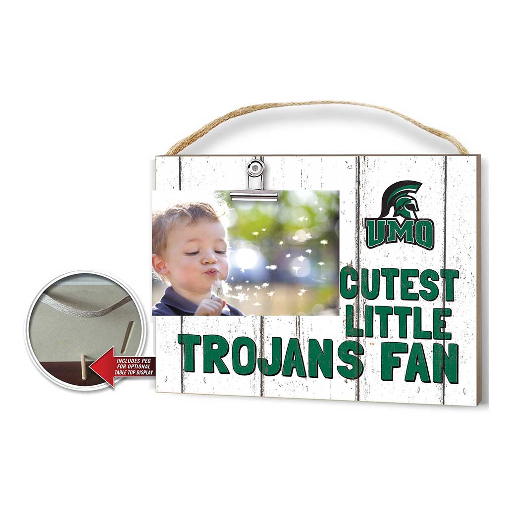 Cutest Little Weathered Logo Clip Photo Frame University of Mount Olive Trojans